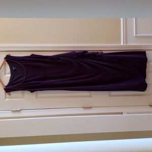 R&M Richards Long 2-pc Empire Waist Rhinestone Embellished Evening Dress&Jacket